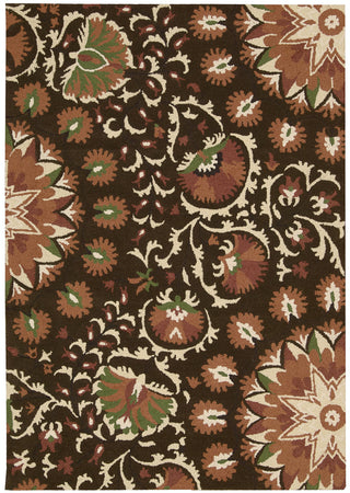 Nourison Suzani SUZ02 Brown Area Rug main image