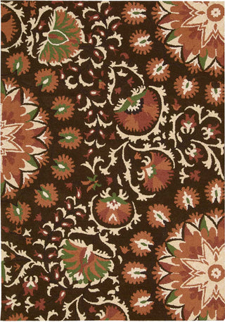 Nourison Suzani SUZ02 Brown Area Rug Main Image