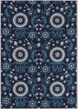 Nourison Suzani SUZ07 Navy Area Rug main image