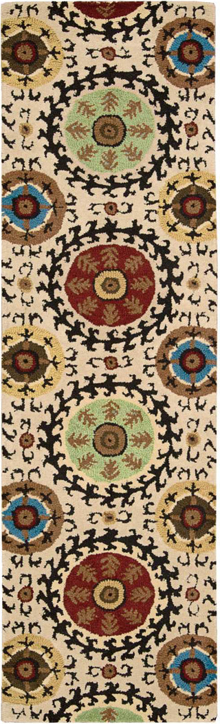 Nourison Suzani SUZ08 Ivory Area Rug Runner Image