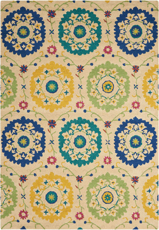 Nourison Suzani SUZ01 Ivory Area Rug Main Image