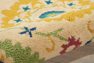 Nourison Suzani SUZ01 Ivory Area Rug Detail Image