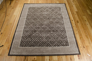 Nourison Symphony SYM05 Charcoal Area Rug 8' X 10' Floor Shot Feature