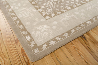 Nourison Symphony SYM09 Warm Taupe Area Rug 8' X 10' Corner Shot