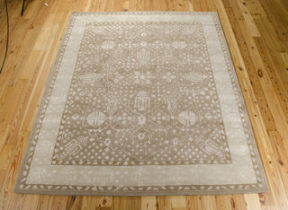 Nourison Symphony SYM09 Warm Taupe Area Rug 8' X 10' Floor Shot Feature