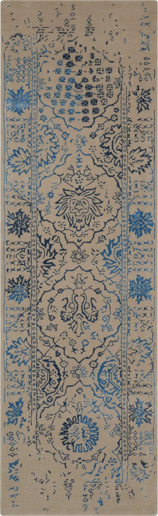 Nourison Symphony SYM14 Ivory Blue Area Rug