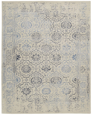 Nourison Symphony SYM14 Ivory Blue Area Rug main image