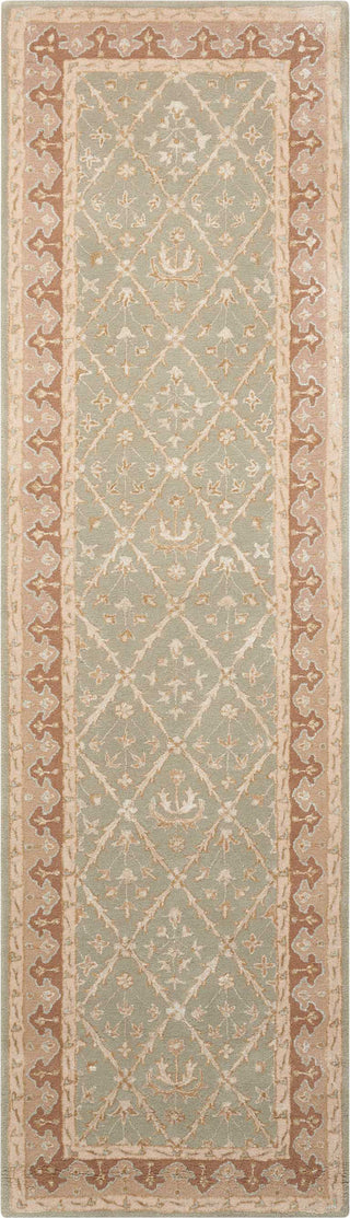 Nourison Symphony SYM01 Light Green Area Rug 2'3'' X 8' Runner