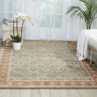 Nourison Symphony SYM01 Light Green Area Rug Room Image Feature