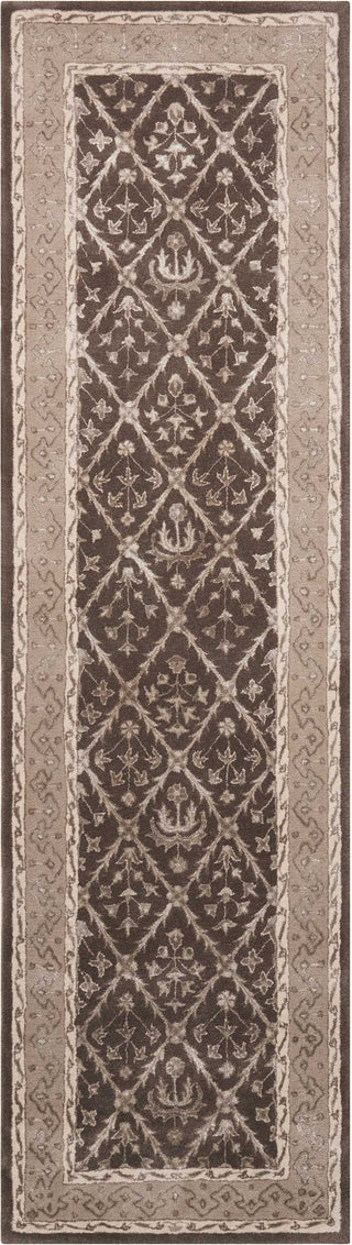 Nourison Symphony SYM05 Charcoal Area Rug 2'3'' X 8' Runner