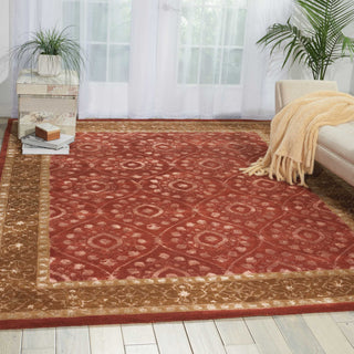 Nourison Symphony SYM06 Ruby Area Rug Room Image Feature