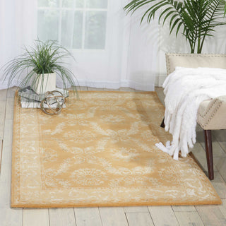 Nourison Symphony SYM08 Gold Area Rug Room Image Feature