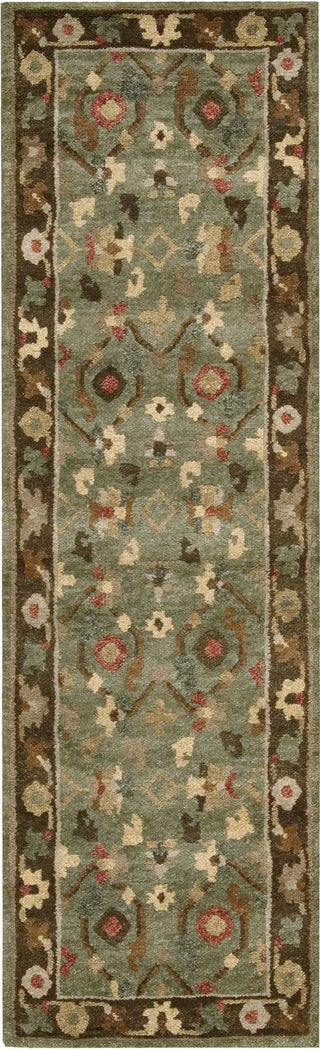 Nourison Tahoe TA10 Green Area Rug Runner Image