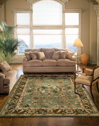 Nourison Tahoe TA10 Green Area Rug Room Image Feature