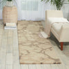 Nourison Tahoe Modern MTA01 Linen Grey Area Rug Room Image Feature