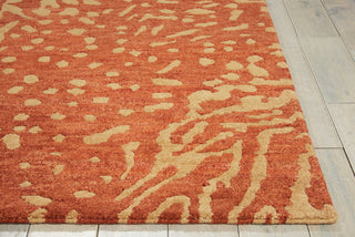 Nourison Tahoe Modern MTA02 Rust Beige Area Rug Detail Image