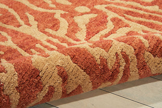 Nourison Tahoe Modern MTA02 Rust Beige Area Rug Detail Image