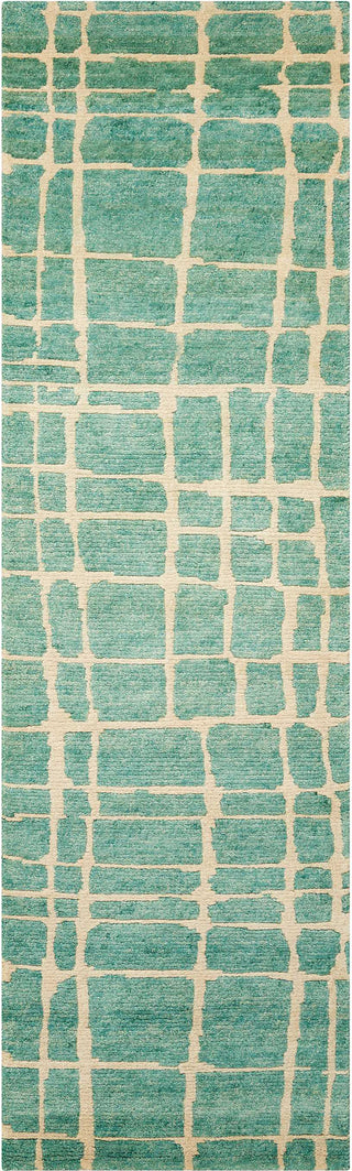 Nourison Tahoe Modern MTA03 Turquoise Green Area Rug