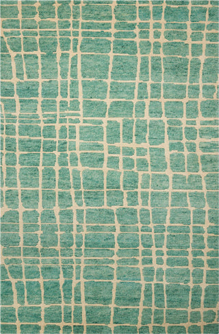 Nourison Tahoe Modern MTA03 Turquoise Green Area Rug