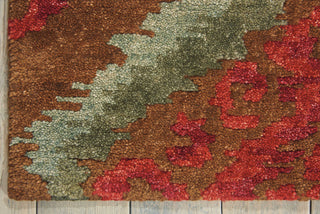 Nourison Tahoe Modern MTA06 Brown Red Area Rug