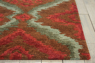 Nourison Tahoe Modern MTA06 Brown Red Area Rug