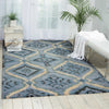 Nourison Tahoe Modern MTA06 Denim Blue Area Rug Room Image Feature