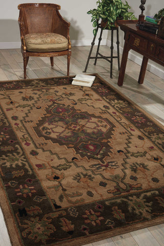 Nourison Tahoe TA01 Beige Area Rug Room Image Feature