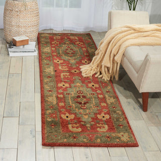 Nourison Tahoe TA01 Rust Area Rug Room Image Feature