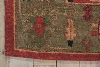 Nourison Tahoe TA01 Rust Area Rug Corner Image