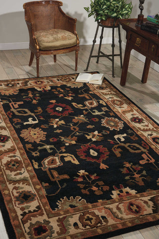 Nourison Tahoe TA08 Black Area Rug Room Image Feature