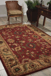Nourison Tahoe TA08 Red Area Rug Room Image Feature
