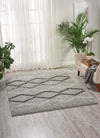 Nourison Tangier TAN01 Silver Area Rug Room Image Feature