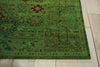 Nourison Timeless TML06 Teal Area Rug Detail Image