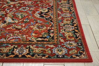 Nourison Timeless TML15 Red Area Rug Detail Image