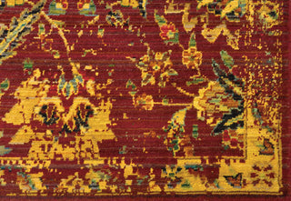 Nourison Timeless TML05 Pomegranate Area Rug Corner Image