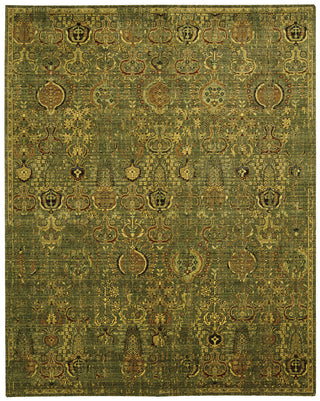 Nourison Timeless TML11 Green Gold Area Rug main image