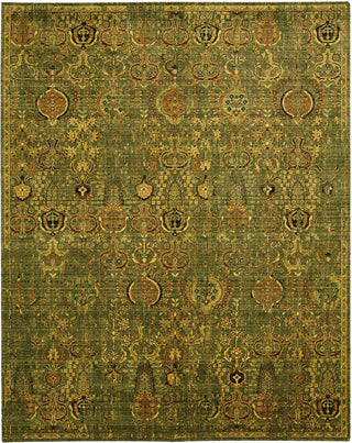 Nourison Timeless TML11 Green Gold Area Rug Main Image