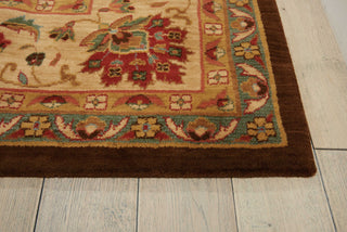 Nourison Living Treasures LI04 Brown Area Rug Detail Image