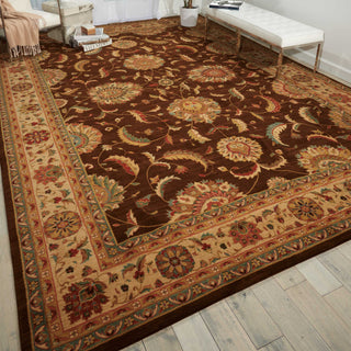 Nourison Living Treasures LI04 Brown Area Rug Room Image