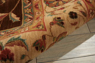 Nourison Living Treasures LI04 Brown Area Rug Detail Image