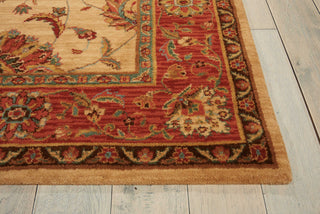 Nourison Living Treasures LI04 Ivory Red Area Rug Detail Image