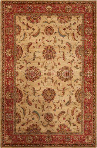 Nourison Living Treasures LI04 Ivory Red Area Rug 