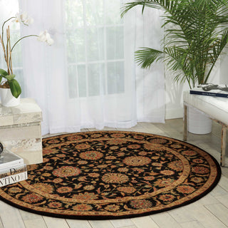 Nourison Living Treasures LI05 Black Area Rug Room Image