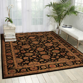 Nourison Living Treasures LI05 Black Area Rug Room Image