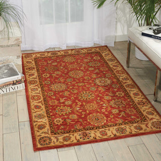 Nourison Living Treasures LI05 Rust Area Rug Room Image