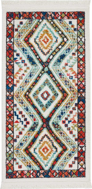 Nourison Tribal Decor TRL02 White Area Rug 2'2'' X 4'3''