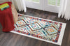 Tribal Decor TRL02 White Area Rug by Nourison Room Image