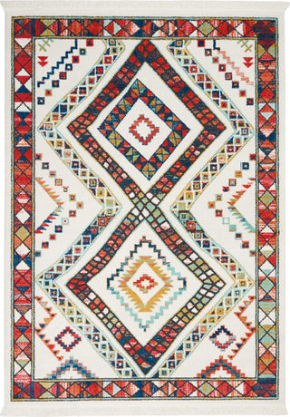 Tribal Decor TRL02 White Area Rug by Nourison 5'3'' X 7'6''