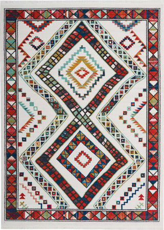 Nourison Tribal Decor TRL02 White Area Rug