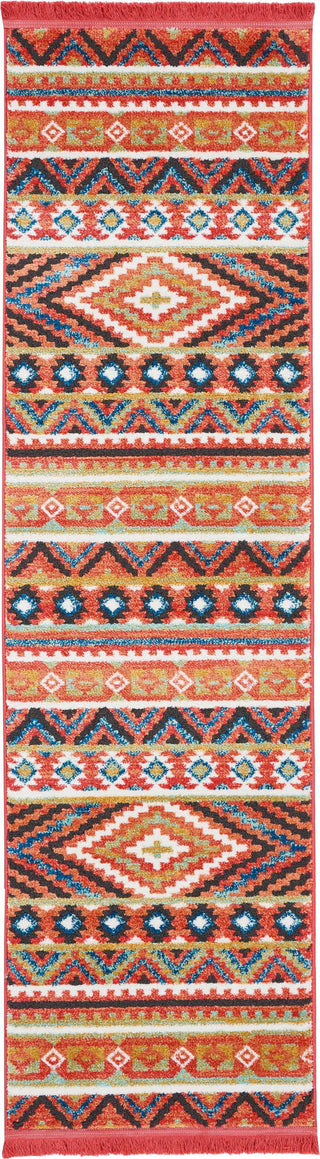 Tribal Decor TRL04 Orange Area Rug by Nourison 2'2'' X 7'9''